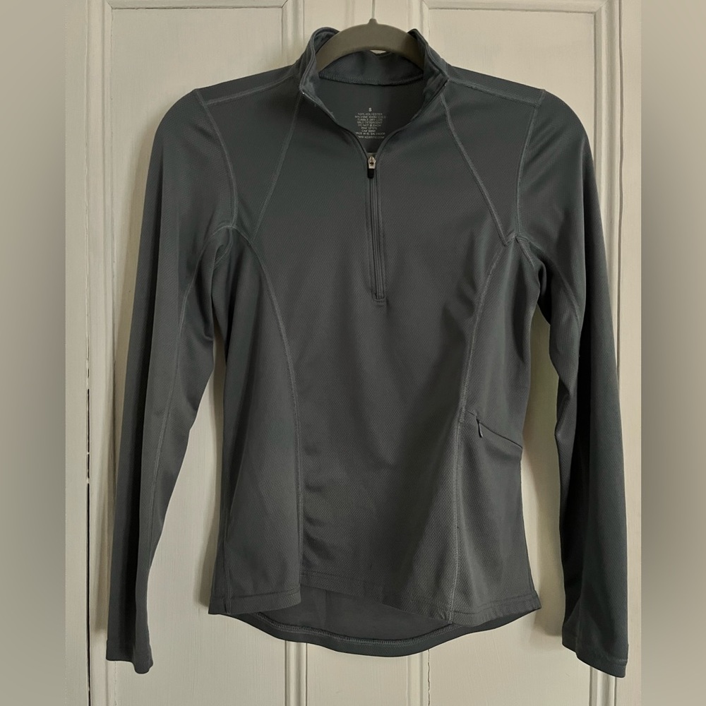 Kerrits quarter zip gray equestrian riding shirt